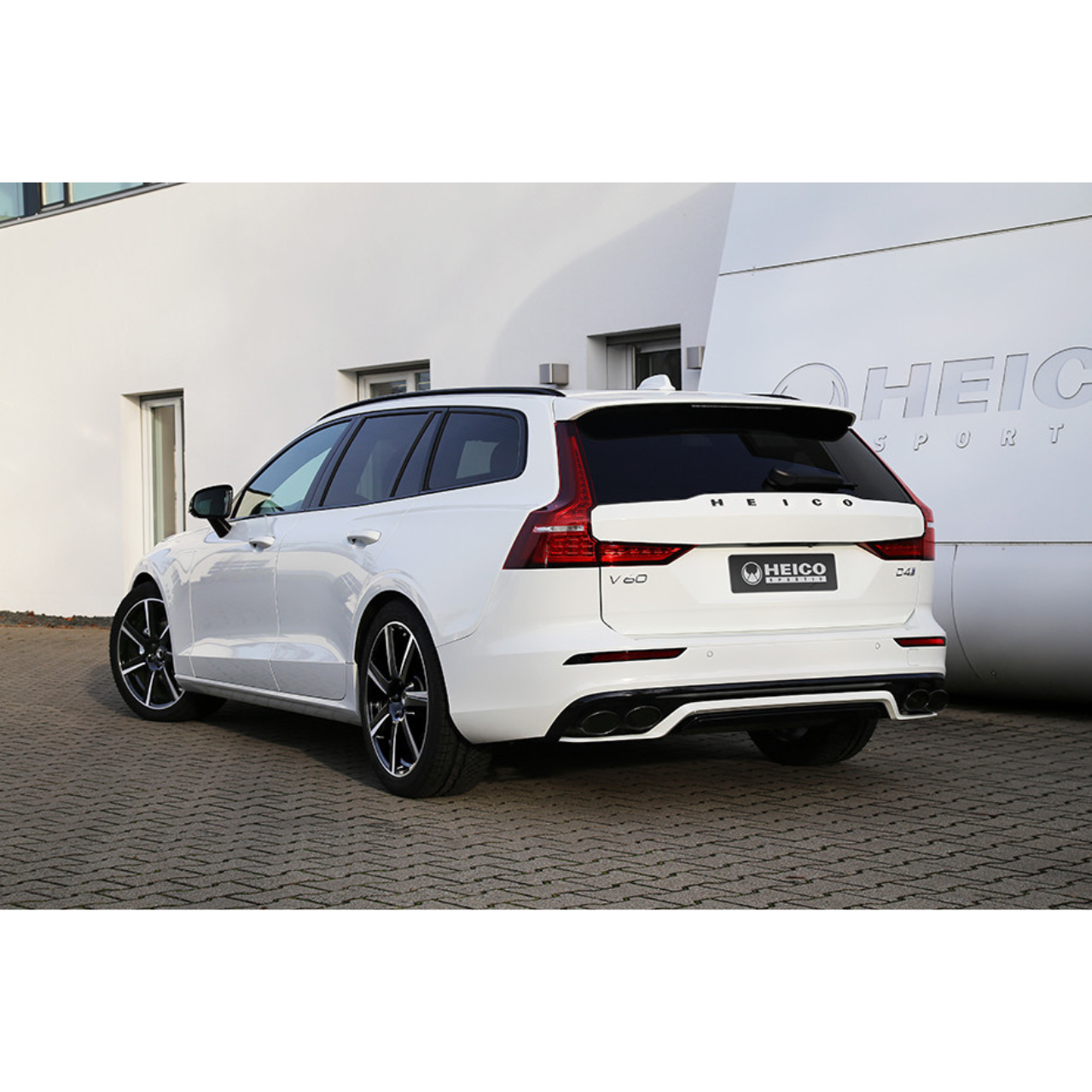 Heico Black Chrome Quad Tailpipe Kit, Volvo S60/V60 T6/T8 2019+