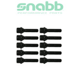 M14x1.5 15mm Extended Lug Bolt Kit, 10-Pack, Black M-000515
