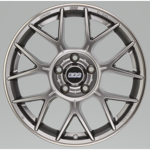 BBS XR 19x8.5 5x108 ET43 Platinum Gloss Wheel -70mm PFS/Clip Required XR0205PG
