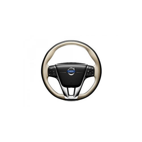 Genuine Volvo Charcoal/Soft Beige, w/Silk Metal Sport Steering Wheel, S60/V60 (Copy of 31470183)
