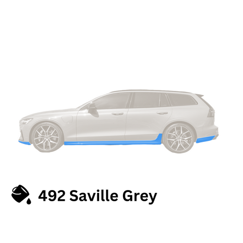 Genuine Volvo Exterior Styling Kit, 492 Saville Grey, Volvo S60/V60 339799115-339793405
