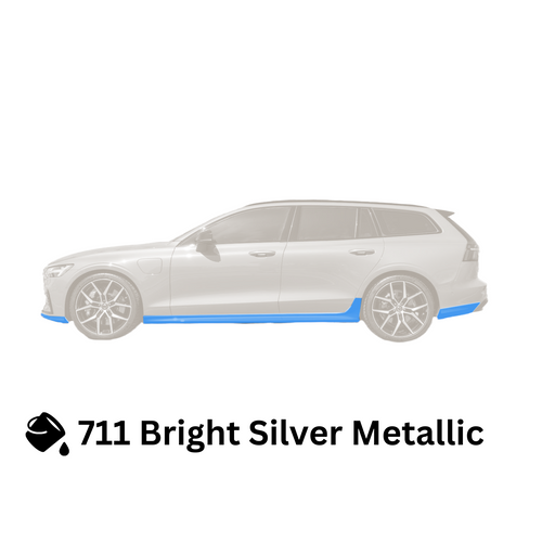 Genuine Volvo Exterior Styling Kit, 711 Bright Silver Metallic, Volvo S60/V60 339799125-339793407