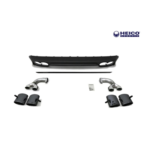 Heico Rear Skirt and Quad Exhaust Tips, XC60 T8/Polestar Engineered 2024+ H8915618