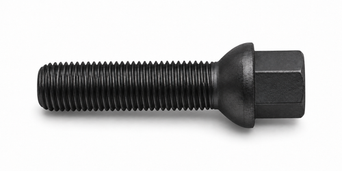 H&R 14253501SW 35mm Wheel Bolt, M14x1.25 Tapered Seat Black