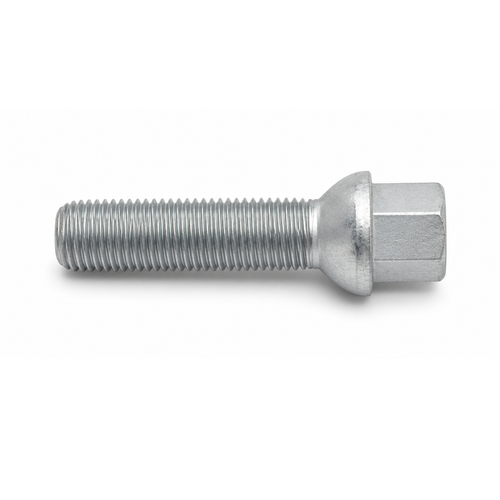 H&R 1254002 40mm Wheel Bolt, M12x1.5 Mercedes Ball Seat Silver