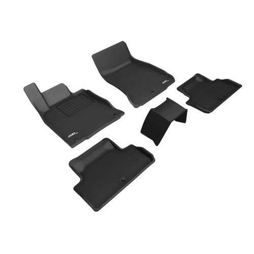 3D MAXpider Electric Kagu 1st & 2nd Row Black Floormat Set, Genesis G70 RWD 2019-2023 L1GS00501509