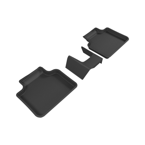 3D MAXpider Kagu 2nd Row Black Floor Mat Set, BMW X1/X2 F48/F39 2016-2020 L1BM07321509