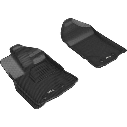 3D MAXpider Kagu 1st Row Black Floor Mat Set, Ford Ranger 2019-2020 L1FR12211509