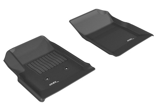 3D MAXpider Kagu 1st Row Black Floor Mat Set, Chevrolet/GMC Colorado/Canyon Crew Cab 2015-2020 L1CH06711509
