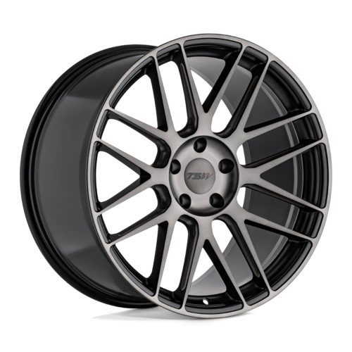 TSW NORD Wheel 19x8.5 +40 5x108 Semi Gloss Black Milled-Machined Dark Tint Face 1985NRD405108F72
