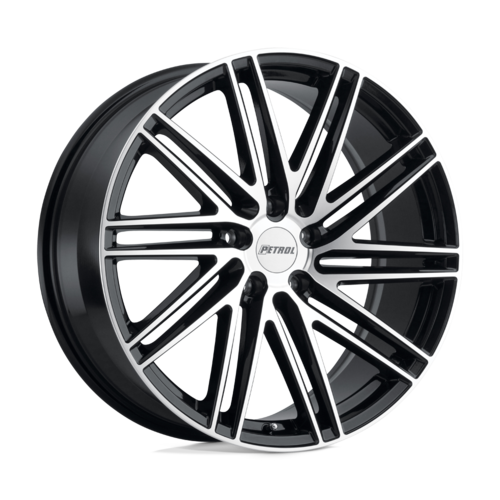 Petrol P1C Wheel 19x8 +40 5x108 Gloss Black w/ Machined Face 1980P1C405108F72