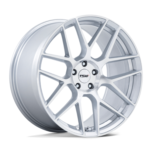 TSW TW002 Lasarthe Wheel 17x8 +40 5x108 Gloss Silver Machined TW002SD17804540