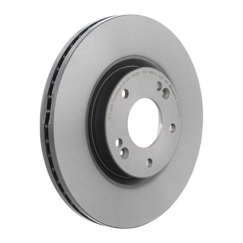 Brembo 09.B671.21 Prime UV Coated Front Brake Rotor, Hyundai Santa Fe 2010–2012, Kia Sorento 2011–2013