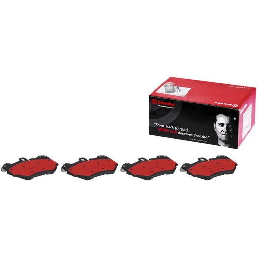 Brembo P65016N Premium NAO Ceramic Front Brake Pads, Audi R8 2012, 2014-2015 / Porsche Cayenne 2005-2006