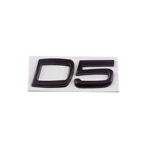 "D5" Emblem, Gloss Black VP-D4BLK