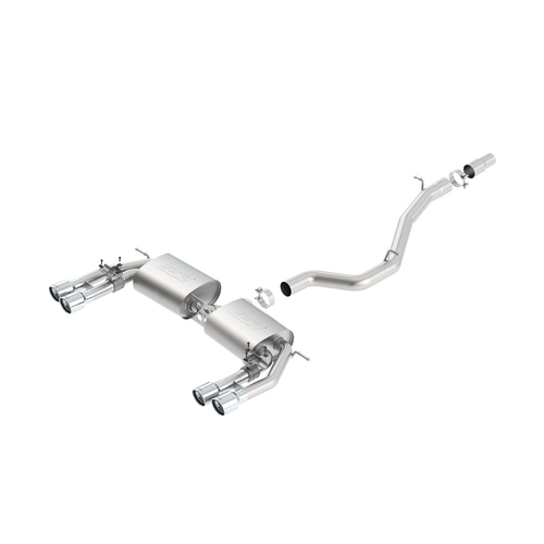 Borla 140631 S-Type Cat-Back, ’13-15 Audi S3, Dual Round Rolled Exhaust