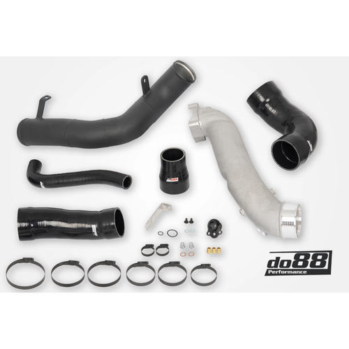 do88 Performance Intercooler w/ Charge Pipes Black, Audi RS3 8V / TT RS 8S 2.5T