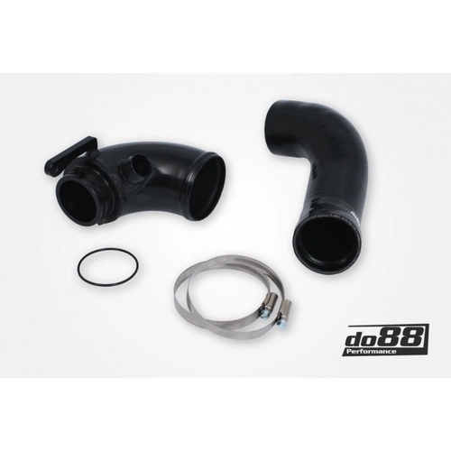 do88 Performance Turbo Inlet Pipe w/Black Hose, VAG 1.8/2.0 TSI (MQB) OEM Turbo & OEM Airbox