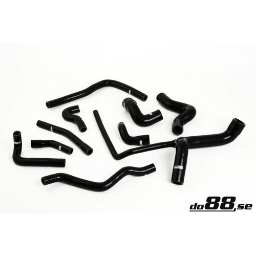 do88 Black Radiator Hoses, Audi S4/S6/A6 2.2T C4 (AAN) 1991-1997