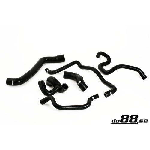 do88 Black Coolant Hoses, Opel Calibra 2.0T / Vectra A 2.0T (C20LET) 1989–1997