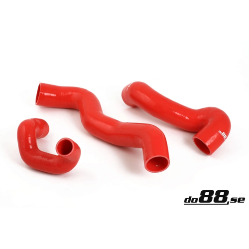 do88 Red Cross-Flow Hoses, Saab 900 / 9-3 Turbo 1994–2000