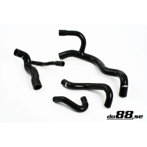 do88 Black Radiator Hoses, Audi S2/RS2 2.2T (ABY/ADU) 1992-1996