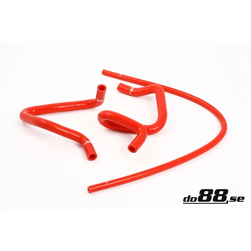 do88 Red Coolant Hoses Complement, Volvo 940 1992–1998