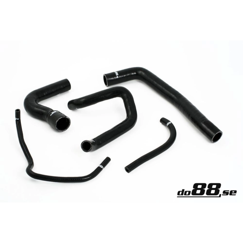 do88 Black Coolant Hoses, SAAB 9000 Turbo 1986–1990
