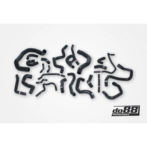 do88 Black Coolant Hose Kit, Audi/Seat/Skoda/Volkswagen 1.8T/2.0T (MQB) 24 pcs