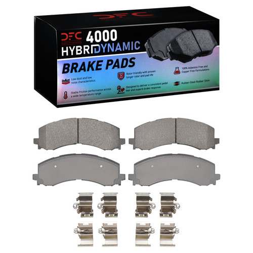DFC 21-25 Ford F-150 RWD Front 4000 HybriDynamic Brake Pads and Hardware Kit