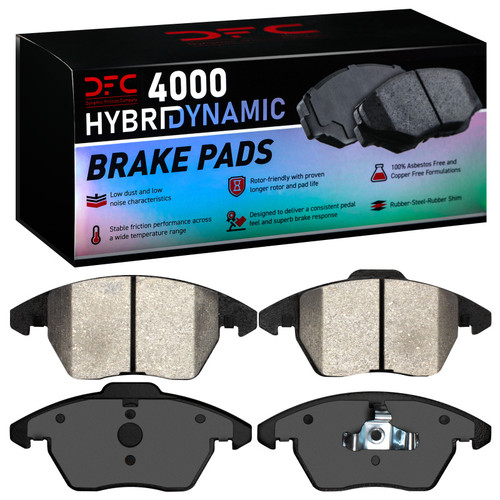 DFC 4000 HybriDynamic Front Brake Pads, Volkswagen Beetle/Jetta Sedan/Bora (Mexico) 2005-2019