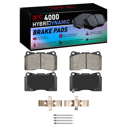 DFC 14-17 Dodge Viper Front/Rear 4000 HybriDynamic Brake Pads and Hardware Kit