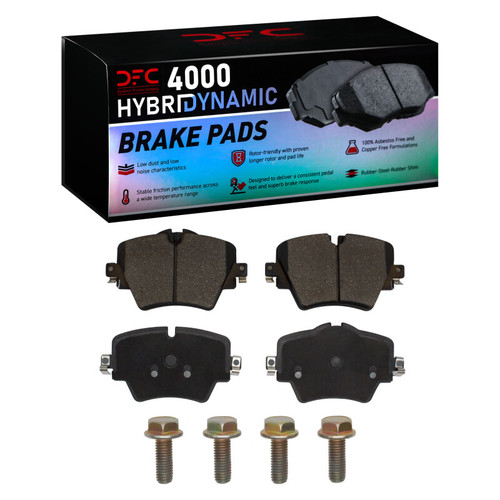 DFC 4000 HybriDynamic Front Brake Pads and Hardware Kit, BMW 320I (Mexico) 2015-2025