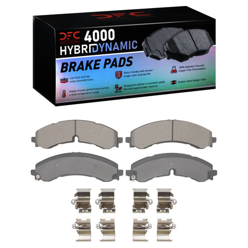 DFC 22-26 Chevrolet Silverado EV Front 4000 HybriDynamic Brake Pads and Hardware Kit
