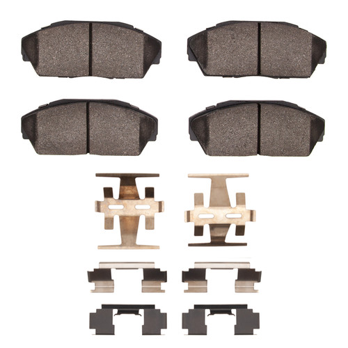 DFC 5000 Advanced Ceramic Front Brake Pads and Hardware Kit, Honda Accord Coupe 1986-1993