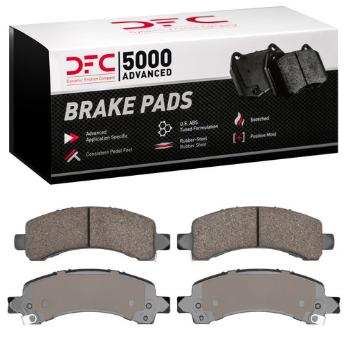 DFC 5000 Advanced Ceramic Rear Brake Pads, Chevrolet Express 2500 2003-2017