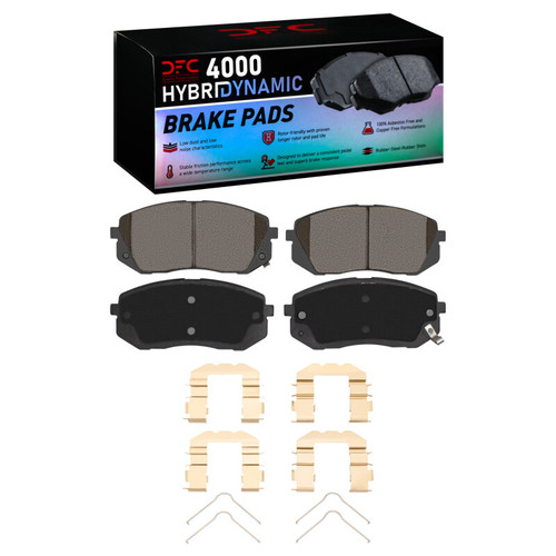 DFC 07-10 Kia Rondo (Canada) Front 4000 HybriDynamic Brake Pads and Hardware Kit