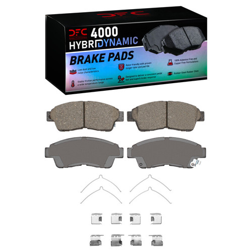 DFC 97-01 Toyota Camry Front 4000 HybriDynamic Brake Pads and Hardware Kit