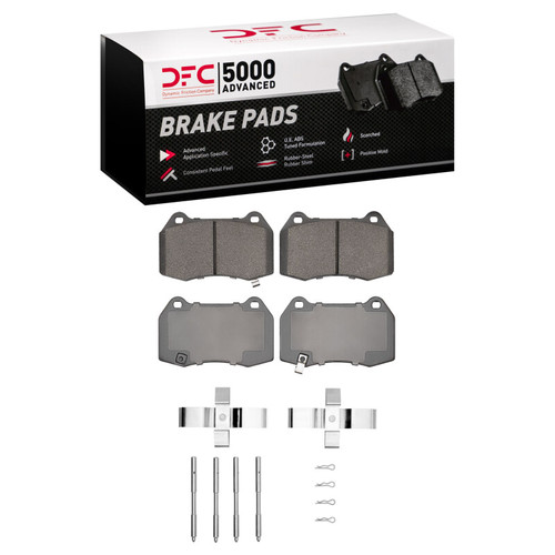 DFC 04-06 Nissan Sentra Front 5000 Advanced Low Metallic Brake Pads and Hardware Kit