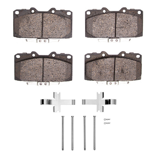 DFC 89-96 Nissan 300ZX Turbo Front 5000 Advanced Semi Metallic Brake Pads and Hardware Kit
