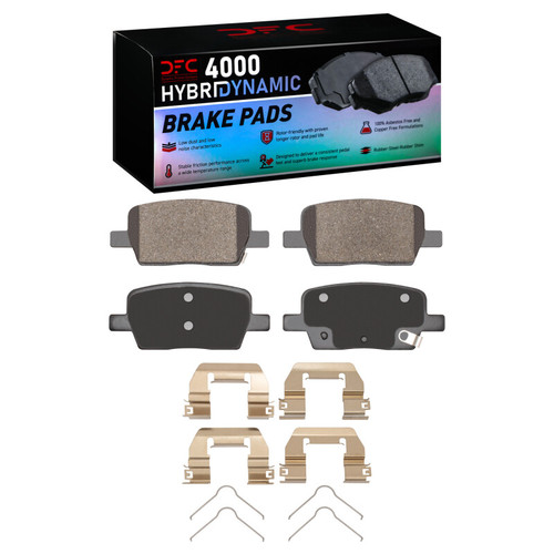 DFC 16-24 Buick Enclave Rear 4000 HybriDynamic Brake Pads and Hardware Kit