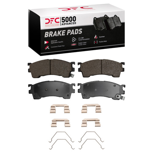DFC 98-03 Mazda Protege Front 5000 Advanced Ceramic Brake Pads and Hardware Kit