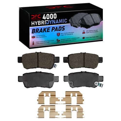 DFC 4000 HybriDynamic Rear Brake Pads and Hardware Kit, Honda Odyssey 2005-2010