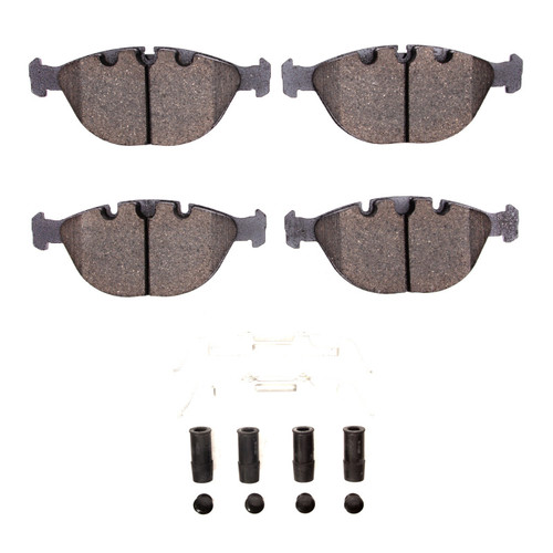 DFC 5000 Advanced Low-Metallic Front Brake Pads and Hardware Kit, BMW X5 2002-2006