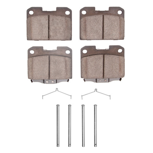DFC 5000 Advanced Semi-Metallic Rear Brake Pads and Hardware Kit, Dodge Stealth 1993-1999