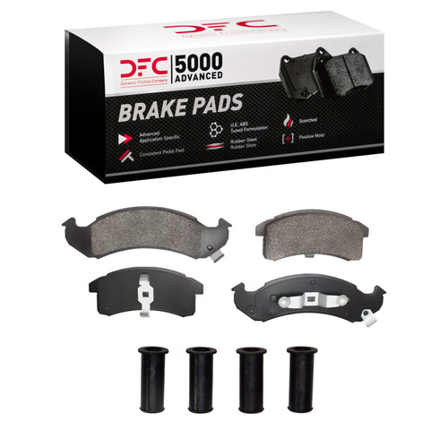 DFC 5000 Advanced Semi-Metallic Front Brake Pads and Hardware Kit, Buick LeSabre 1994-1999