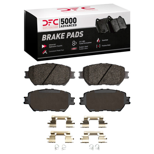 DFC 02-06 Toyota Camry Front 5000 Advanced Ceramic Brake Pads and Hardware Kit