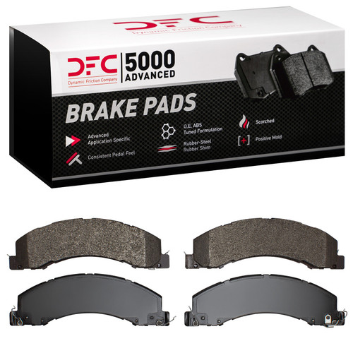 DFC 5000 Advanced Semi-Metallic Front/Rear Brake Pads, Dodge Ram 4500 2008-2025