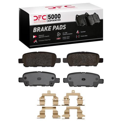 DFC 08-13 Nissan Rogue Rear 5000 Advanced Ceramic Brake Pads and Hardware Kit