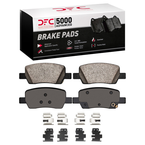 DFC 5000 Advanced Ceramic Rear Brake Pads and Hardware Kit, Hyundai Palisade 2021-2026
